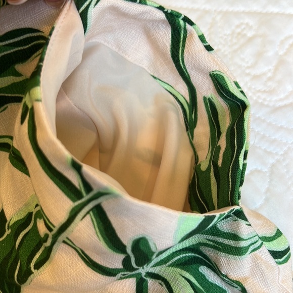 NWT Emily McCarthy Day Robe Top, Rose Jungle Print, Size Medium, pink & green - Picture 8 of 8